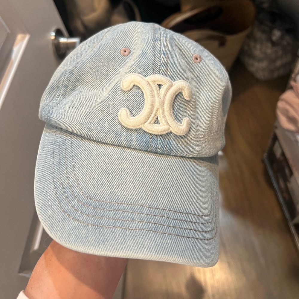 Celine denim baseball hat
